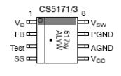 Figure 2: CS5171 Pinout Table 1: Pin Description PIN PIN NAME DESCRIPTION Loop compensation pin.