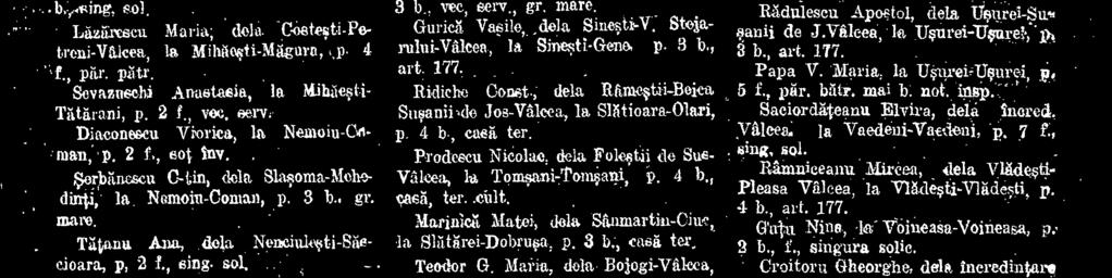 Floricu Ghearghita dela incredisaare VMeta, -. la Pituaeatalitiglaai-Pietrari, p. 2 f., alma casa, teren. Ionescu I. Gh., dela Ineredintarea Val- aea, la it amaatalleica--staialeatf pa -1, b.