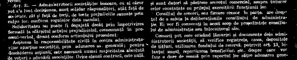 decizia se va 'da ptuill la 13 August 1945. Art. Adunarea generala ordinaril va alege 3 plat la censori, 0 tot atati suplearrti.