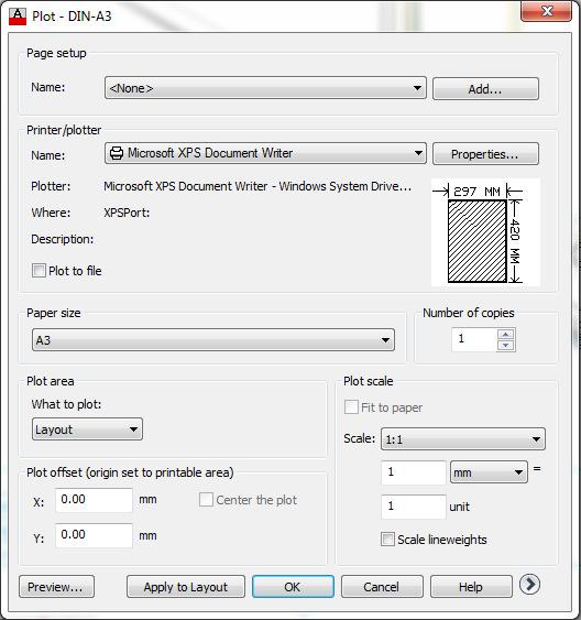Drawing borders 105 5.4.2 Print The function print/plotting are in the menu system. Open the dialog for printing with the function Plot. 1. With the button additional information can be shown or hidden on the right border.
