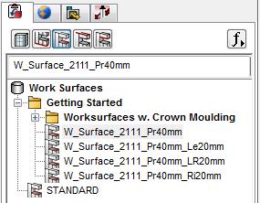 Insert Contiguous Parts 44 4.4 Insert Contiguous Parts The contiguous parts are controlled in the Article Centre as well. There is a button in the imos Manager for every contiguous part types.