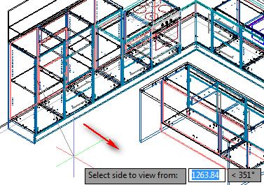 After defining the side view, imos changes to the 2D-view and only shows the isolated part.