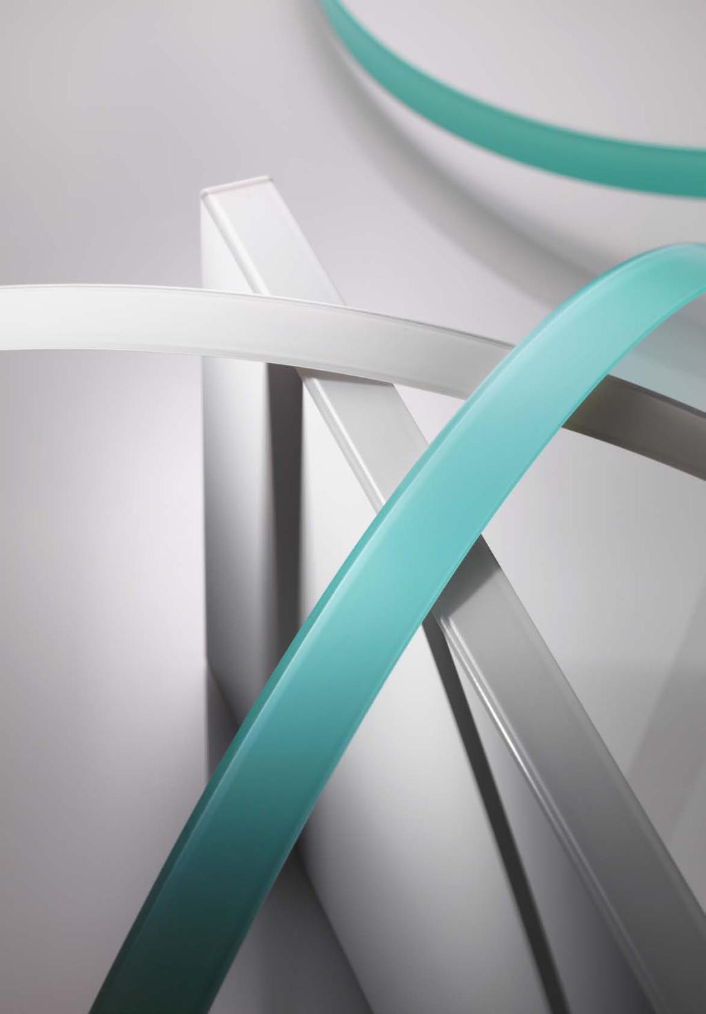 RAUKANTEX VISIONS Premium Selection: Real glass effect edgebands Real glass look!