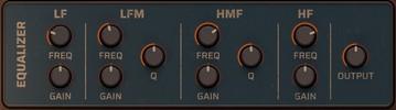 4.7.2 EQUALIZER It's a four-band equalizer with two parametric middle bands.
