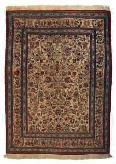 800-1200 An Oriental silk prayer rug, 78 x