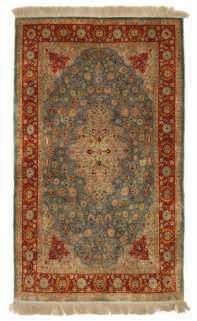 400-800 An Oriental woolen carpet, decorated with