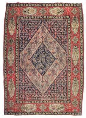 Isfahan, 150 x 234 cm 800-1200 An Oriental silk carpet,