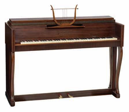 1500-2500 A fine richely carved walnut upright concert piano,