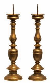 LOT 798 LOT 799 LOT 800 A pair of open barley twisted gilt brass