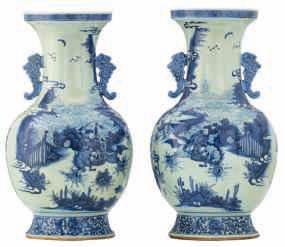 fine Chinese famille rose vases and covers, overall decorated with flower branches and