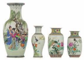 LOT 1 LOT 2 LOT 3 An exceptional pair of Chinese turquoise glazed and famille rose