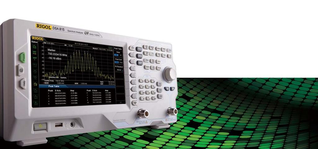 5 db 100 Hz Minimum Resolution Bandwidth (RBW) EMI Filter & Quasi-Peak Detector Kit (optional) VSWR Measurement Kit (optional) Standard with