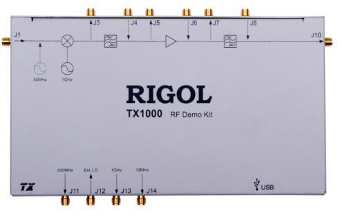 TX1000 TX1000 RF Demo Kit (see figure below) is a signal emission kit released by RIGOL to demonstrate the DSA1000 and DSA1000A series spectrum analyzers.