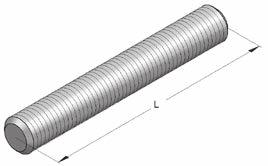 Threaded bolts Threaded bolt F Admissible load* on bending Distance L M8 M10 M12 M16 [mm] F [kn] F [kn] F [kn] F [kn] 50 0,10 0,20 0,34 0,87 100 0,04 0,10 0,17 0,43 150 0,02 0, 0,11 0,29 200 0,01