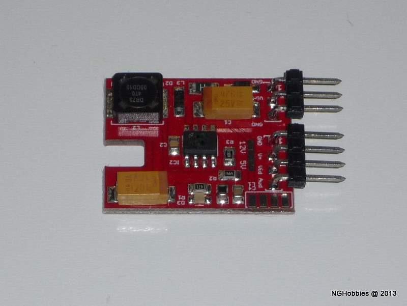 The pin out of the connector starting from the middle of the board is the following: Battery Connector: Pin1 = Ground Pin2 = Battery in Pin3 = Ground Video Connector: Pin1 = Ground Pin2 = Camera