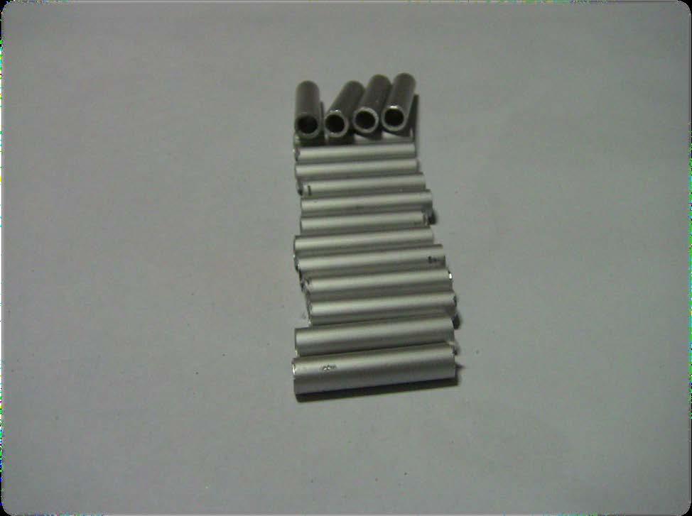 You will need 4 pieces of aluminum tubing for each piston cylinder housing.