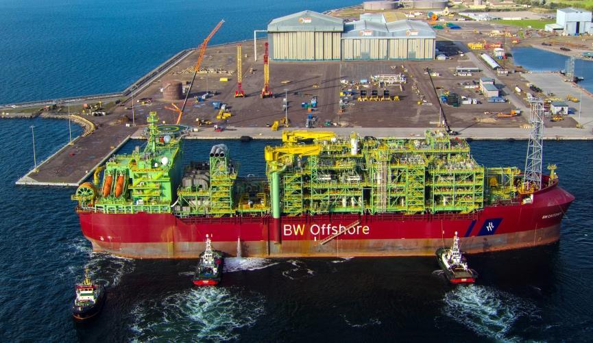 Image 2: GEG welcomed the BW Catcher the FPSO
