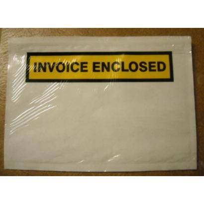 Dispatch & Mailing Adhesive Envelopes 30.300 Invoice Enclosed 115mm x 150mm Black on Yellow Box of 1000 30.