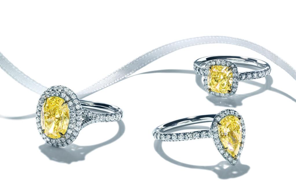 TIFFANY YELLOW DIAMONDS Tiffany Yellow Diamonds are renowned the world over for capturing the warmth and brilliance of sunlight.