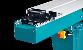 The unbeatable technical advantage of this system is the permanent smooth and precision guidance of the table.