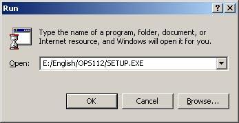 ) () Start up Windows 000. () Insert the CD-ROM supplied with the scanner into the CD-ROM drive. () Select "Run" from the [Start] menu on the Windows desktop.