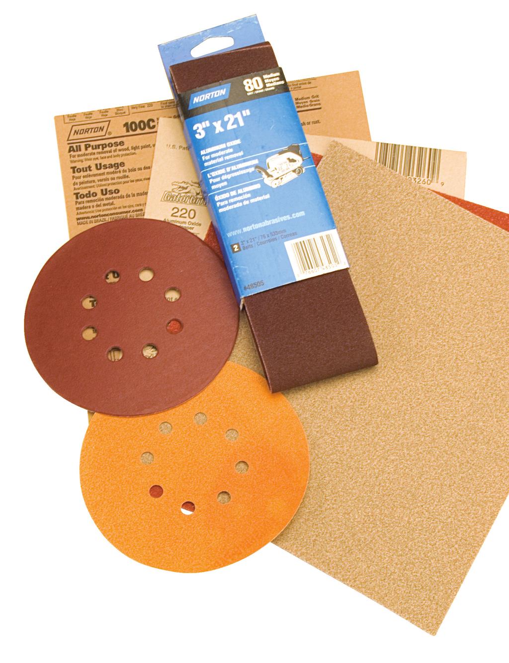 For serious sanding, finishes from sticking to and clogging look for aluminum oxide or a synthetic abrasive. the sandpaper.