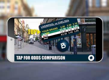 ODDS COMPARISON With Btobet s Odds comparison, players can bet with the best odds, scanning the logo, tapping on operator s best odds while walking on the street and decide to go directly in the