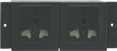 Dual power sockets are used for