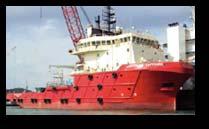 ROV Support Vessel An ROV support vessels is usually built to accommodate and operate remotely