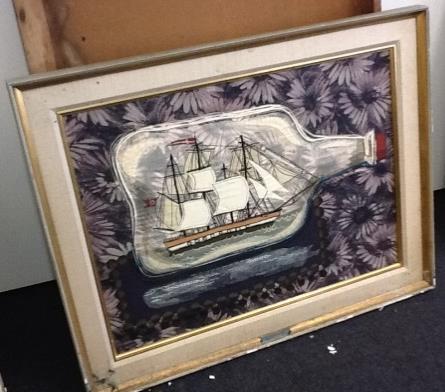 44. Ship in a bottle Embroidery 92 x
