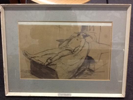 57. Brian Maunders Sketch Reclining nude Dimensions