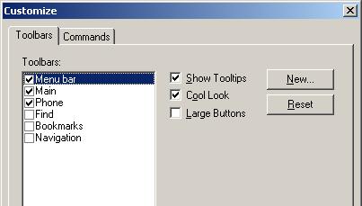 Tools Menu (Administrator Login) 3-27 7.8.1 Profile This is a customer application for the customisation of the tool bars and is only cosmetic. 7.8.2 Customize This option is used to set the default appearance of the CPS tool so that it will always open to the user requirements.