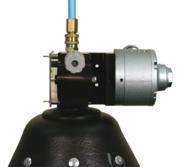 Pneumatic Feed assist 02-148 page 3/5 Start-up procedure 1. First follow all steps of the installation. 2. Before you connect the air supply make sure that the ball valve is closed. 3. Open the bail and feed the wire through the feed assist and close the bail.