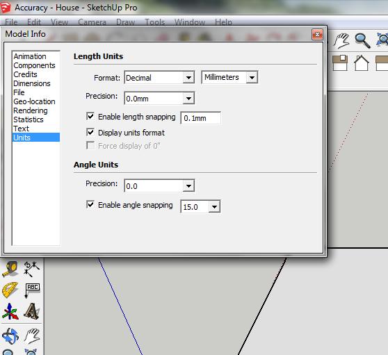 Once you have opened SketchUp, go to Window and select Model Info 2.