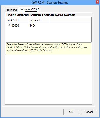 were saved from the last session on the normal computer. These settings include: Current System. Source radio ID for call alerts.