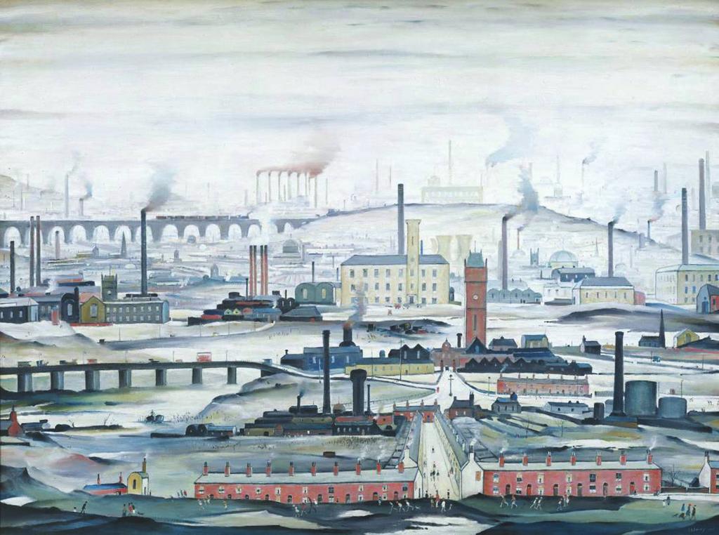 SECTION 1 ART STUDIES (continued) 5. Built Environment Industrial Landscape (1955) by L.S. Lowry oil on canvas (114 152 cm) What is the artist communicating to us in this artwork?