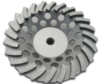 Rubber Backed GRINDING CUP - Dry/Wet Premium Flat Cup Wheels GC Platinum Series Diameter Part No.