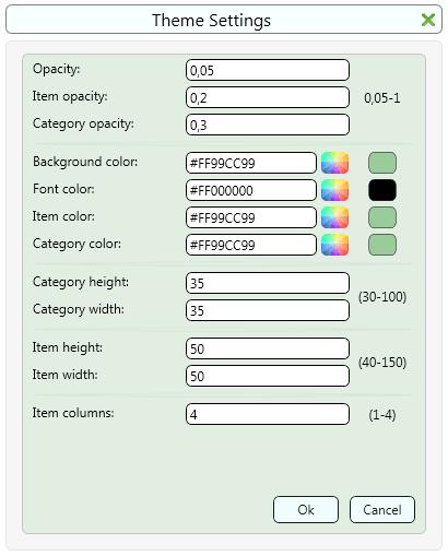 User interface enhancements User interface 1: Customizable tool palette A new tool palette containing the frequently used commands was introduced with Advance Concrete 2013