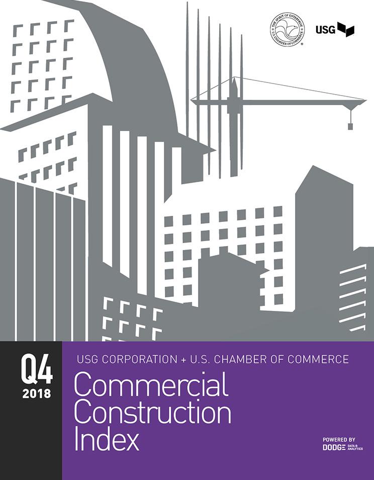 TABLE OF CONTENTS usg + us chamber commercial construction i ndex 1 2 EXECUTIVE SUMMARY DRIVERS OF CONFIDENCE 4 Backlog 5 New Business 6 Revenue/Profit Margins 3 QUARTERLY SPOTLIGHT 7 Technology 4