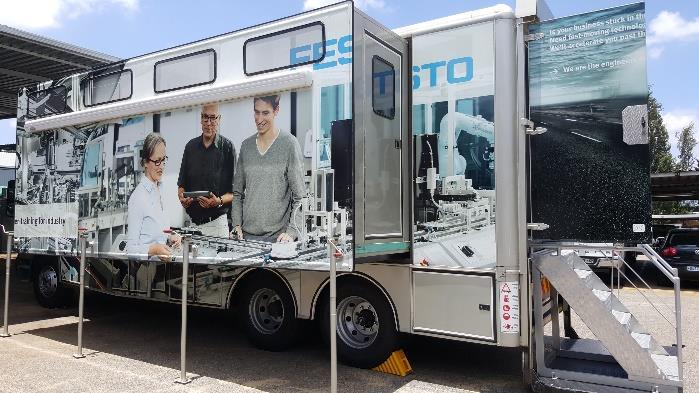 Customers experienced training in the first fully furnished technical mobile training lab.