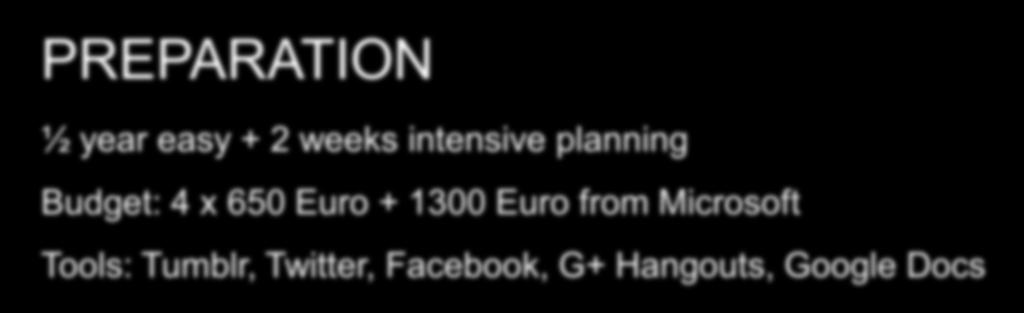 + 1300 Euro from Microsoft Tools: