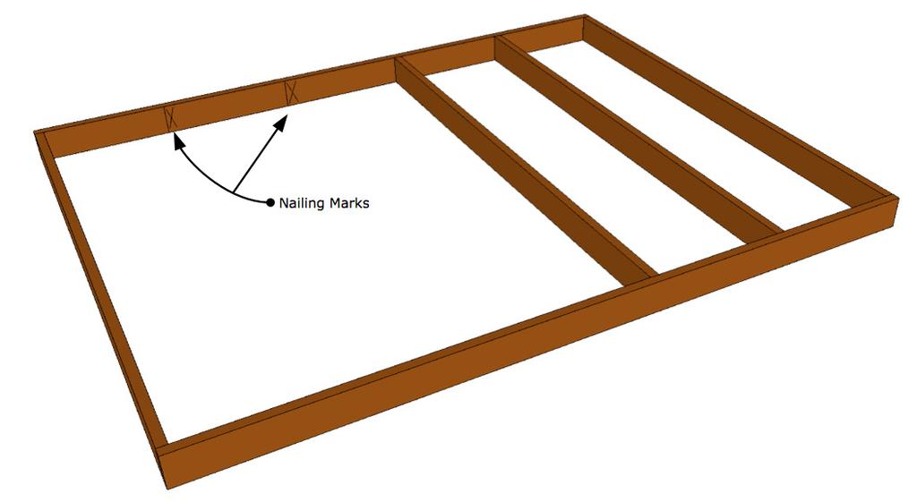 Floor Joist Assembly and Floor Sheeting Floor consists of 2 rim joists, floor joists and 3/4 tongue and groove floor sheeting.