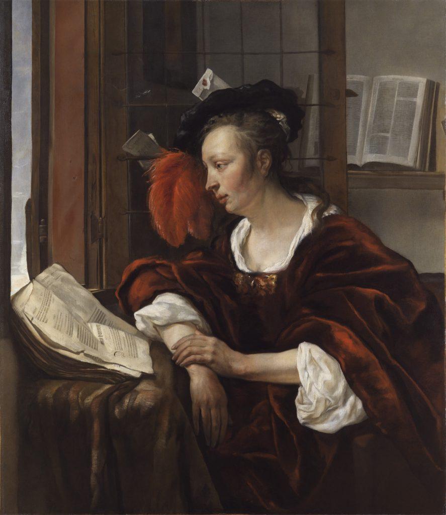 Woman Reading a Book by a Window Gabriel Metsu (Leiden 1629 1667 Amsterdam) ca.