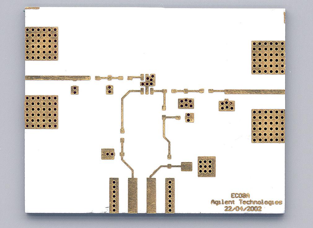 Figure 19. Surface mount soldering temperature profile. Figure. Picture of an unpopulated demo board for the MGA-62563.