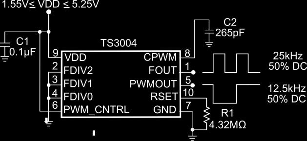or example, if the instrument s input probe capacitance is 15pF and the desired effective load capacitance at either or both FOUT and PWMOUT terminals is to be 5p, then the value of C EXT should be 7.