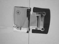 inside hinge plate first then slide the gaskets in behind) Please Note: