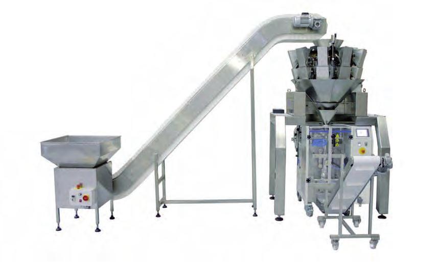54 AUTOMATIC DOSING SYSTEMS Multi head Weigher The Audion multi head combination scale enables cost effective performance in packaging free flowing pro - ducts.