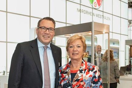 PROMINENT VISITORS AT MEDICA 2018 At the NRW Stand in Hall 15: Annette Storsberg, State Secretary in