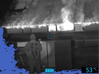 The heat detection mode is optimized for searching hotspots during overhaul after the fire is out typically to ensure that there is no remaining hidden fire.