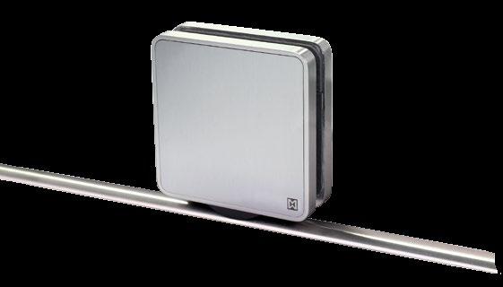 Door weight max. 80 kg Standard finish is decorative satin stainless steel.